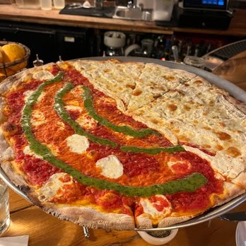 Rubirosa - Tie-Dye and Bianca Pizza - Italian Near Me - New York, New York Rubirosa - Tie-Dye and Bianca Pizza - Italian Near Me - New York, New York
