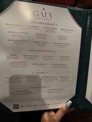 Menu photo 3 GAIA Steakhouse New Orleans, LA Menu photo 3 GAIA Steakhouse New Orleans, LA