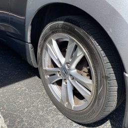 Should have said "partial tire shine"