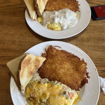Viking Inn - Veggie omelet with sausage added and country omelet - American Near Me - Junction City, Oregon Viking Inn - Veggie omelet with sausage added and country omelet - American Near Me - Junction City, Oregon