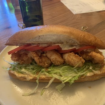 Finch & Fork - Crispy Shrimp Poboy Sandwich - New American Near Me - Santa Barbara, California Finch & Fork - Crispy Shrimp Poboy Sandwich - New American Near Me - Santa Barbara, California