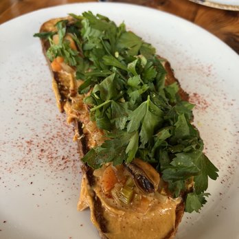peasants FEAST - Mussel Toast - American Near Me - Solvang, California peasants FEAST - Mussel Toast - American Near Me - Solvang, California