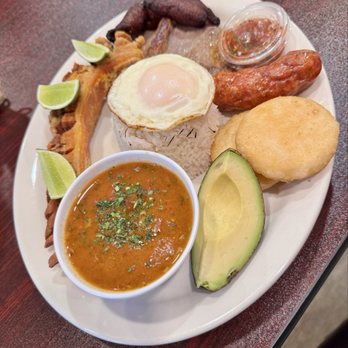 Casa De Monica - Bandeja Paisa platter - Fast Food Near Me - Jacksonville, Florida Casa De Monica - Bandeja Paisa platter - Fast Food Near Me - Jacksonville, Florida