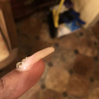 Nails On 7th Ave - Dent in the acrylic. - Nail Salons Near Me - New York, New York