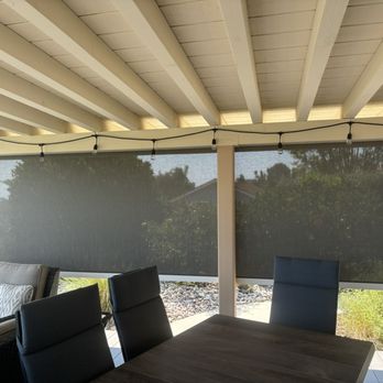 Sun Control Products - Patio facing west in the late afternoon. - Awnings Near Me - San Diego, California