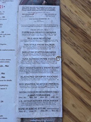 Menu photo 1 Salt Rock Grill Indian Shores, FL Menu photo 1 Salt Rock Grill Indian Shores, FL