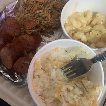Smokeshow Barbeque - Hill country sausage , pulled pork, mac n cheese, jack'd up mashers. - Barbeque Near Me - Concord, New Hampshire Smokeshow Barbeque - Hill country sausage , pulled pork, mac n cheese, jack'd up mashers. - Barbeque Near Me - Concord, New Hampshire