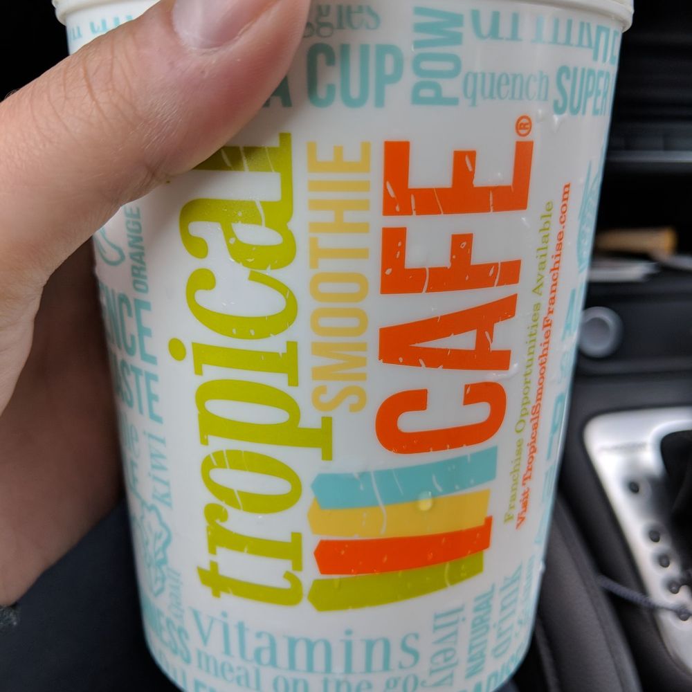 Reusable cup - saves you 50 cents on each smoothie