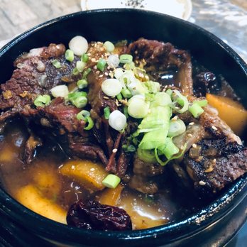 SoJu BBQ - Bonemarrow SoJu Kalbijjim (short ribs) - Korean Near Me - Chicago, Illinois SoJu BBQ - Bonemarrow SoJu Kalbijjim (short ribs) - Korean Near Me - Chicago, Illinois