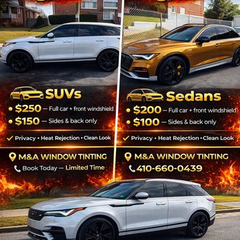 M&A Window Tinting Tag & Title - Auto Detailing Near Me - Baltimore, Maryland M&A Window Tinting Tag & Title - Auto Detailing Near Me - Baltimore, Maryland