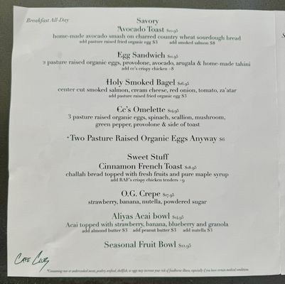 Menu photo 6 Cafe Club Hollywood, FL