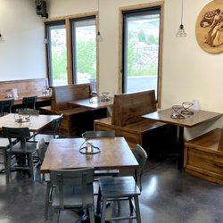 Meld Craft Co - Booth seating and tables built for Mofos Pizza