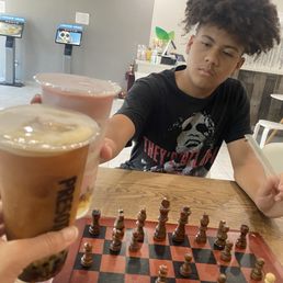 Boba with my best mate.