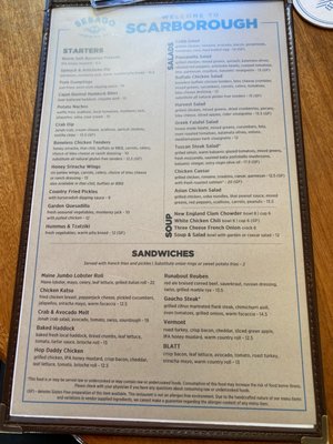 Menu photo 5 Sebago Brewing Company Scarborough, ME Menu photo 5 Sebago Brewing Company Scarborough, ME