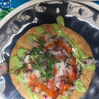 Holbox - Ceviche mixto. Soft juicy tangy octopus. - Latin American Near Me - Los Angeles, California