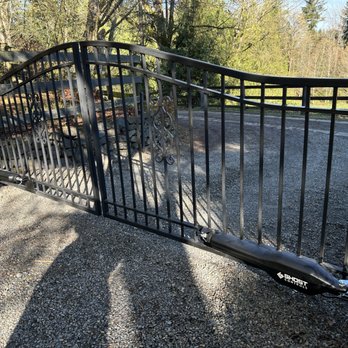 Webley Made - Dual Ghost Control arms gate openers installed. - Metal Fabricators Near Me Webley Made - Dual Ghost Control arms gate openers installed. - Metal Fabricators Near Me