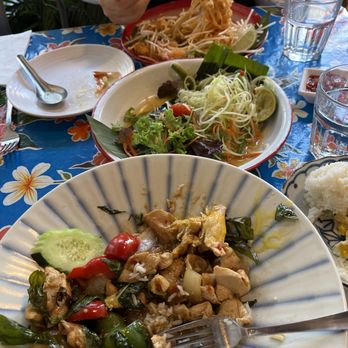 Pintoh Thai - Spicy basil chicken, papaya salad, pad thai with shrimp - Thai Near Me - Oakland, California Pintoh Thai - Spicy basil chicken, papaya salad, pad thai with shrimp - Thai Near Me - Oakland, California