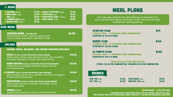 Menu photo 2 B Nutritious Fountain Valley, CA Menu photo 2 B Nutritious Fountain Valley, CA