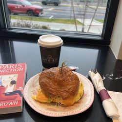 Kindred - Brekky sandwich & a mocha coffee. Quaint coffee shop to meet up with friends or just hang out by yourself! Friendly staff & delicious food.