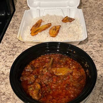 Nigerian Food - Ofada Stew Combo - African Near Me - Las Vegas, Nevada