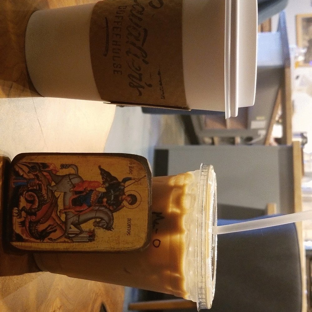Cavalier’s Coffeehouse - Cavaliers early morning coffee with St. George! Love this place! - Coffee & Tea Near Me - North Augusta, South Carolina