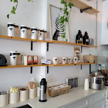 Black Elephant Coffee - Burbank - Some merch and self-serve counter. - Coffee & Tea Near Me - Burbank, California