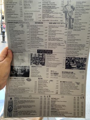 Menu photo 3 cerveceria canarias Barcelona, B Menu photo 3 cerveceria canarias Barcelona, B