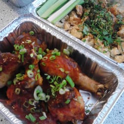 The Next Step - Colorado BBQ - Bbq chicken legs, miso potato salad