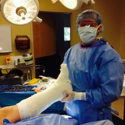 Kitsap Foot & Ankle Clinic - Dr. Gent at Pacific Surgery Center, Poulsbo, WA doing surgery on patient Kim