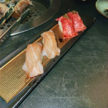 Chubby Cattle - Otoro nigiri, a5 wagyu nigiri - Barbeque Near Me - Monterey Park, California Chubby Cattle - Otoro nigiri, a5 wagyu nigiri - Barbeque Near Me - Monterey Park, California