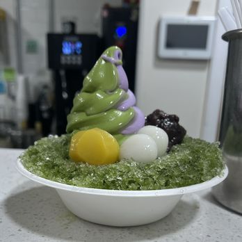 Matcha Cafe Maiko - Matcha shave ice with matcha ube soft serve swirl - Desserts Near Me - Philadelphia, Pennsylvania Matcha Cafe Maiko - Matcha shave ice with matcha ube soft serve swirl - Desserts Near Me - Philadelphia, Pennsylvania