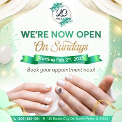 LC Nails - LC Nails is now OPEN on Sundays! 

 Starting February 2nd, 2025, we're here to pamper you even on Sundays.