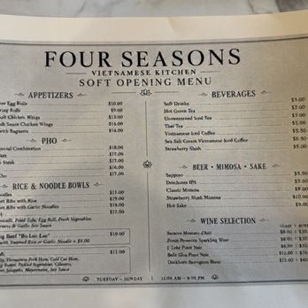 Four Seasons - Vietnamese Kitchen - Vietnamese Near Me - Reno, Nevada Four Seasons - Vietnamese Kitchen - Vietnamese Near Me - Reno, Nevada