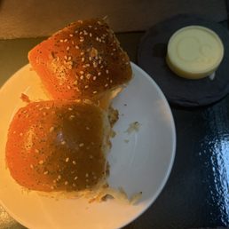 Cold bread with soft butter Cold bread with soft butter