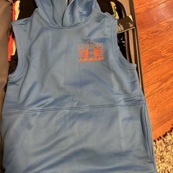 Buttons Bows and Britches - Boys Under Armour cut off hoodie