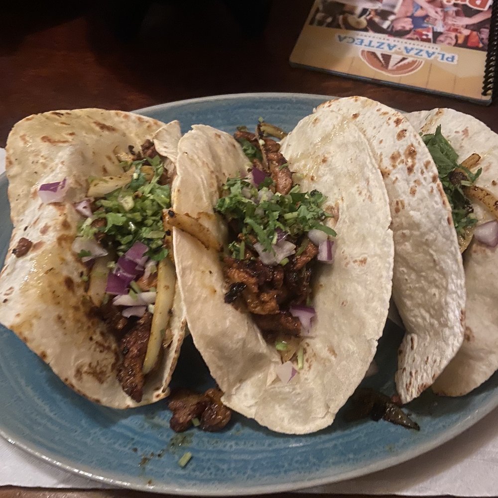 Plaza Azteca - tacos al pastor with grilled pork - Mexican Near Me - Pittsburgh, Pennsylvania Plaza Azteca - tacos al pastor with grilled pork - Mexican Near Me - Pittsburgh, Pennsylvania