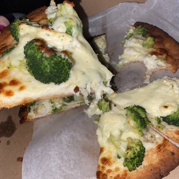 Pizzarena - a slice of broccoli and cheese pizza - Pizza Near Me - West Nyack, New York
