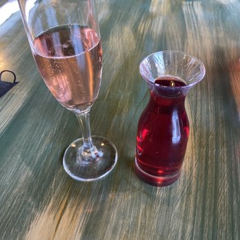 The Pan - Mimosa with cranberry juice. - Pizza Near Me - Gardena, California The Pan - Mimosa with cranberry juice. - Pizza Near Me - Gardena, California