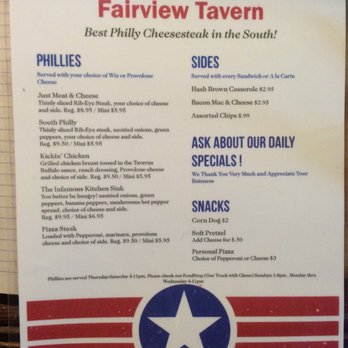 Fairview Tavern - Good menu - Cheesesteaks Near Me - Asheville, North Carolina Fairview Tavern - Good menu - Cheesesteaks Near Me - Asheville, North Carolina