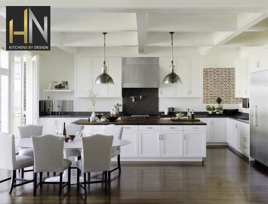 Photo of HN Kitchens By Design - Fort Lauderdale, FL, US. Kassen Family Kitchen Remodel.  Explanded Island, New Cabinets, Lighting, Appliances, Countertops and Paint.