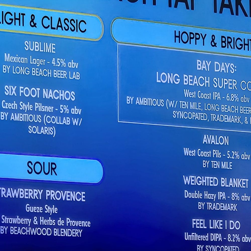 ISM Brewing & Kitchen - Today's tap takeover - Brewpubs Near Me - Long Beach, California