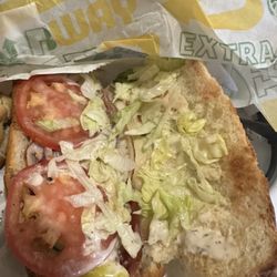 No cheese that I paid extra for, order wasn't ready on time, apparently it takes more than 45 mins to make a sandwich here.