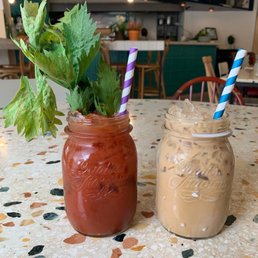 Chipotle Bloody Mary and boozy coffee Chipotle Bloody Mary and boozy coffee
