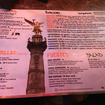 Machete Tequila + Tacos - Menu as of 5/25/17 - Mexican Near Me - Denver, Colorado