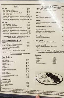 Menu photo 4 Kathy's Diner Mechanic Falls, ME