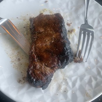 Larkin's - Larkin's burnt steak (this pitiful plate of destroyed meat was served to my dad on Father's Day!) - Steakhouses Near Me - Greenville, South Carolina Larkin's - Larkin's burnt steak (this pitiful plate of destroyed meat was served to my dad on Father's Day!) - Steakhouses Near Me - Greenville, South Carolina
