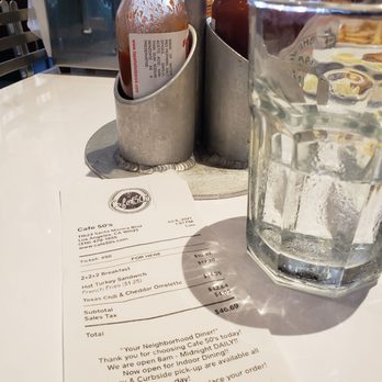 Cafe 50's - 46.69 for everything - Diners Near Me - Los Angeles, California