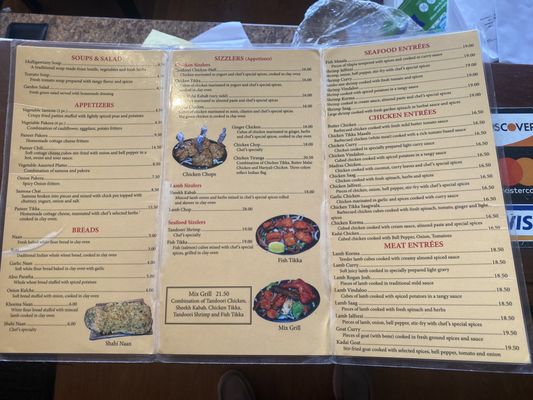 Menu photo 1 Bombay At The Beach Myrtle Beach, SC
