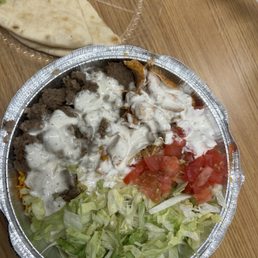 Combo (chicken + gyro) plate  $15