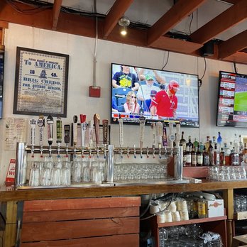 The Brig Beergarden - the bar and television - Beer Gardens Near Me - Washington, DC, District of Columbia The Brig Beergarden - the bar and television - Beer Gardens Near Me - Washington, DC, District of Columbia